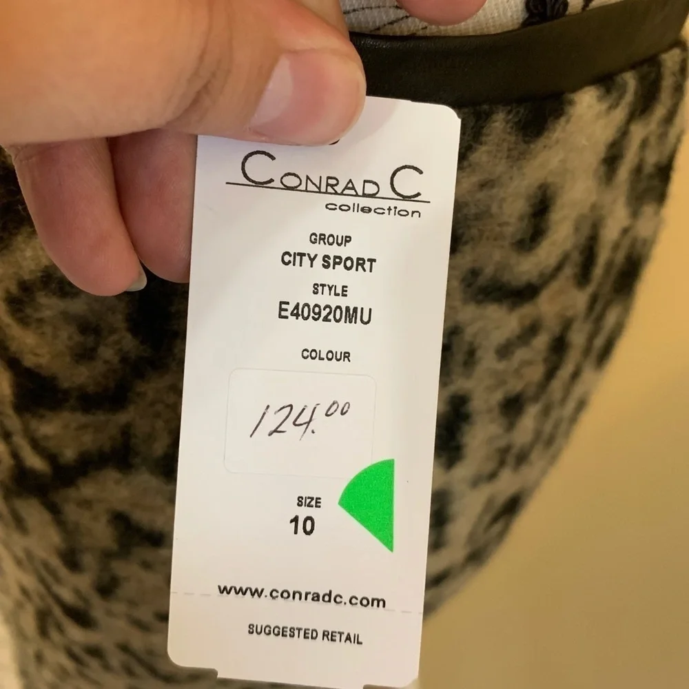 Conrad C Cheetah Print Skirt Size 10